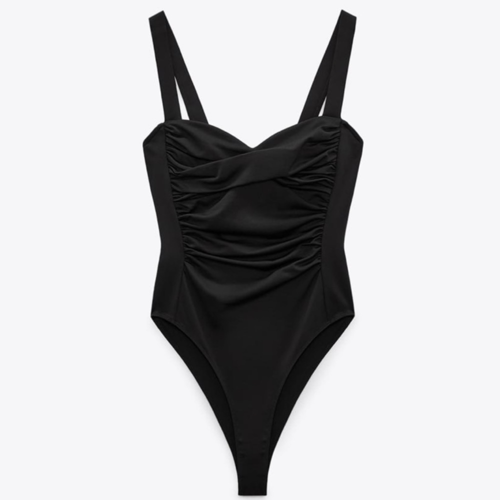 Zara STRAPPY DRAPED BODYSUIT​